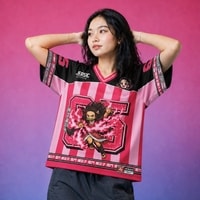 JERSIC - Jersey Anime Pink Demon Slayer Nezuko 65 Oversize Streetwear Dry Fit Unisex