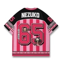 JERSIC - Jersey Anime Pink Demon Slayer Nezuko 65 Oversize Streetwear Dry Fit Unisex