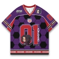 JERSIC - Jersey Anime Ungu Demon Slayer Kokhusibo 01 Oversize Streetwear Dry Fit Unisex