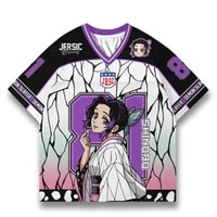 JERSIC - Jersey Anime Ungu Demon Slayer Shinobu 81 Oversize Streetwear Dry Fit Unisex