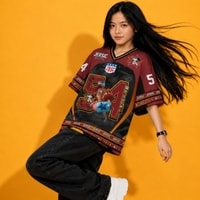 JERSIC - Jersey Anime Merah One Piece Franky 54 Oversize Streetwear Dry Fit Unisex