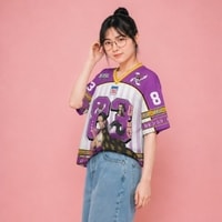 JERSIC - Jersey Anime Ungu One Piece Nico Robin 83 Oversize Streetwear Dry Fit Unisex