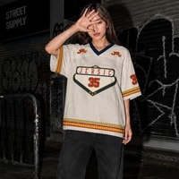 JERSIC - Jersey Basic Khaki Number Series 35 Unisex Oversize Streetwear Dry Fit