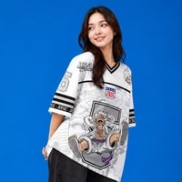 JERSIC - Jersey Anime Putih One Piece Luffy Gear Five 5 Oversize Streetwear Dry Fit Unisex