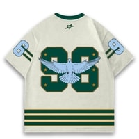 JERSIC - Jersey Basic Off White Number Series 96 Oversize Streetwear Dry Fit Unisex