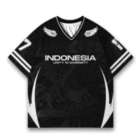 JERSIC - Jersey Indonesia Series Hitam Unity In Diversity 17 Oversize Streetwear Dry Fit Unisex