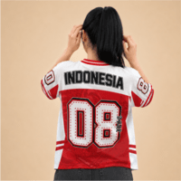 JERSIC - Jersey Indonesia Series Merah Unity In Diversity 08 Oversize Streetwear Dry Fit Unisex