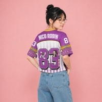 JERSIC - Jersey Anime Ungu One Piece Nico Robin 83 Oversize Streetwear Dry Fit Unisex