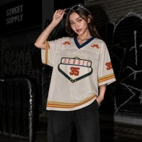JERSIC - Jersey Basic Khaki Number Series 35 Unisex Oversize Streetwear Dry Fit
