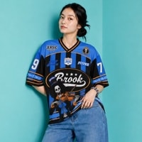 JERSIC - Jersey Anime Biru One Piece Brook 79 Oversize Streetwear Dry Fit Unisex