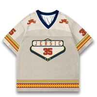 JERSIC - Jersey Basic Khaki Number Series 35 Unisex Oversize Streetwear Dry Fit