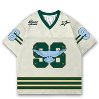 JERSIC - Jersey Basic Off White Number Series 96 Oversize Streetwear Dry Fit Unisex