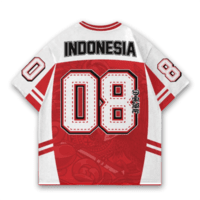 JERSIC - Jersey Indonesia Series Merah Unity In Diversity 08 Oversize Streetwear Dry Fit Unisex