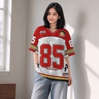 JERSIC - Jersey Anime Merah Demon Slayer Tanjiro 85 Oversize Streetwear Dry Fit Unisex