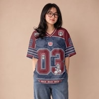 JERSIC - Jersey Anime Merah Maroon Demon Slayer Akaza 03 Oversize Streetwear Dry Fit Unisex