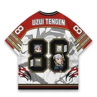 JERSIC - Jersey Anime Merah Putih Demon Slayer Uzui Tengen 88 Oversize Streetwear Dry Fit Unisex