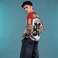 JERSIC - Jersey Anime Merah Putih Demon Slayer Uzui Tengen 88 Oversize Streetwear Dry Fit Unisex