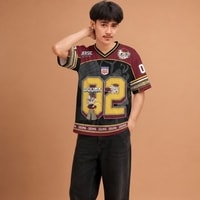 JERSIC - Jersey Anime Maroon Kuning Demon Slayer Douma 02 Oversize Streetwear Dry Fit Unisex