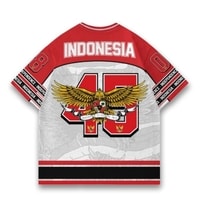 JERSIC - Jersey Indonesia Series Merah Garuda Indonesia 45 Oversize Streetwear Dry Fit Unisex