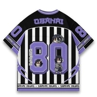 JERSIC - Jersey Anime Ungu Demon Slayer Obanai 80 Oversize Streetwear Dry Fit Unisex