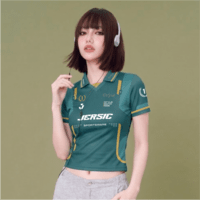 JERSIC - Jersey Series Crew Motor Team Racing Hijau Sportwear Oversize Streetwear Dry Fit Unisex