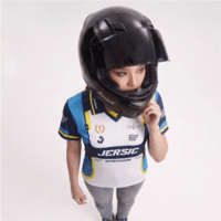 JERSIC - Jersey Series Crew Motor Team Racing Navy Sportwear Oversize Streetwear Dry Fit Unisex