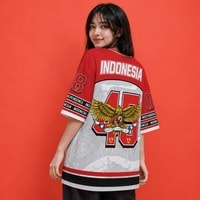 JERSIC - Jersey Indonesia Series Merah Garuda Indonesia 45 Oversize Streetwear Dry Fit Unisex