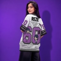 JERSIC - Jersey Anime Ungu Chainsaw Man Reze 60 Oversize Streetwear Dry Fit Unisex