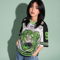 JERSIC - Jersey Anime Hijau Demon Slayer Sanemi 91 Oversize Streetwear Dry Fit Unisex
