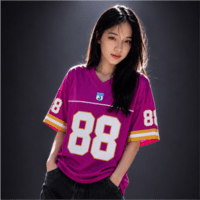 JERSIC - Jersey Basic Pink Number Series 88 Oversize Streetwear Dry Fit Unisex