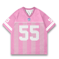 JERSIC - Jersey Basic Pink Number Series 55 Oversize Streetwear Dry Fit Unisex