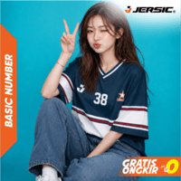 JERSIC - Jersey Basic Navy Number Series 38 Oversize Streetwear Dry Fit Unisex