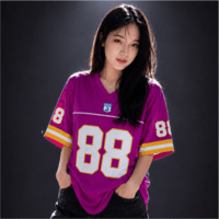 JERSIC - Jersey Basic Pink Number Series 88 Oversize Streetwear Dry Fit Unisex