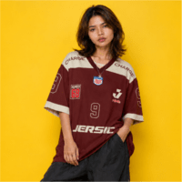 JERSIC - Jersey Basic Maroon Number Series 9 Oversize Streetwear Dry Fit Unisex