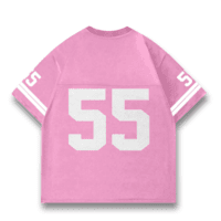 JERSIC - Jersey Basic Pink Number Series 55 Oversize Streetwear Dry Fit Unisex