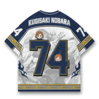 JERSIC - Jersey Anime Navy Jujutsu Kaisen Nobara 74 Oversize Streetwear Dry Fit Unisex