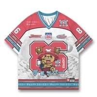 JERSIC - Jersey Anime Merah Muda One Piece Chopper 86 Oversize Streetwear Dry Fit Unisex