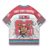 JERSIC - Jersey Anime Merah Muda One Piece Chopper 86 Oversize Streetwear Dry Fit Unisex