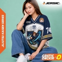 JERSIC - Jersey Anime Navy Jujutsu Kaisen Nobara 74 Oversize Streetwear Dry Fit Unisex