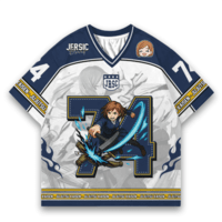 JERSIC - Jersey Anime Navy Jujutsu Kaisen Nobara 74 Oversize Streetwear Dry Fit Unisex