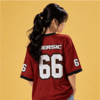 JERSIC - Jersey Basic Maroon Number Series 66 Oversize Streetwear Dry Fit Unisex