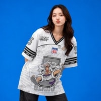 JERSIC - Jersey Anime Putih One Piece Luffy Gear Five 5 Oversize Streetwear Dry Fit Unisex