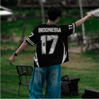 JERSIC - Jersey Indonesia Series Hitam Unity In Diversity 17 Oversize Streetwear Dry Fit Unisex