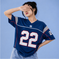 JERSIC - Jersey Basic Navy Number Series 22 Oversize Streetwear Dry Fit Unisex