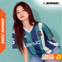 JERSIC - Jersey Basic Hijau Tosca Number Series 15 Oversize Streetwear Dry Fit Unisex