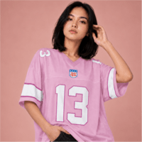 JERSIC - Jersey Basic Pink Number Series 13 Oversize Streetwear Dry Fit Unisex