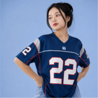 JERSIC - Jersey Basic Navy Number Series 22 Oversize Streetwear Dry Fit Unisex
