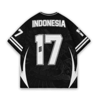 JERSIC - Jersey Indonesia Series Hitam Unity In Diversity 17 Oversize Streetwear Dry Fit Unisex