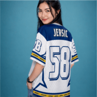 JERSIC - Jersey Basic Putih Number Series 58 Oversize Streetwear Dry Fit Unisex