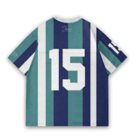JERSIC - Jersey Basic Hijau Tosca Number Series 15 Oversize Streetwear Dry Fit Unisex